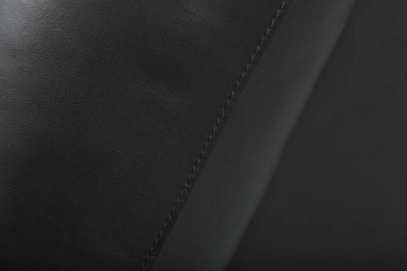 Toreno 42\" Genuine Leather Rocker Reclining Chair - Black