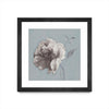 \"Floral Symposium Ii\" Matted and Framed Black 36x36 Wall Art
