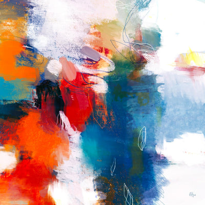 "It's A Party Ii" Giant Art 72x72 Wall Art