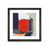 \"Orange Crush V6\" Matted and Framed Black 30x30 Wall Art