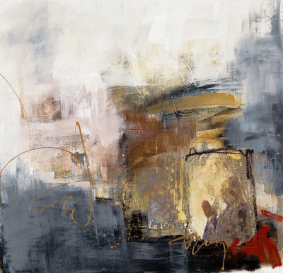 "Hands To Heart Ii" Giant Art 54x54 Wall Art