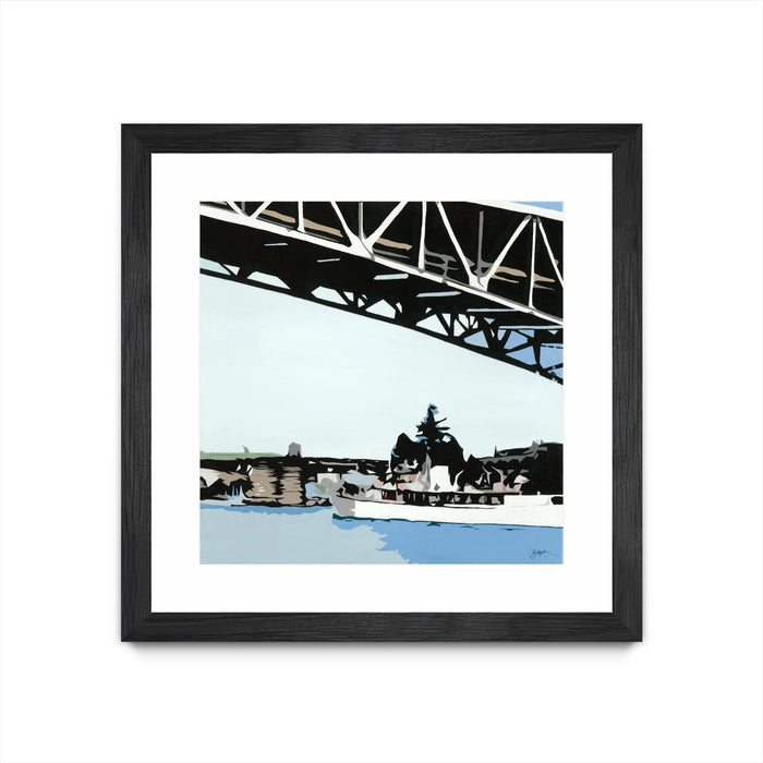 \"To The Cut\" Matted and Framed Black 30x30 Wall Art
