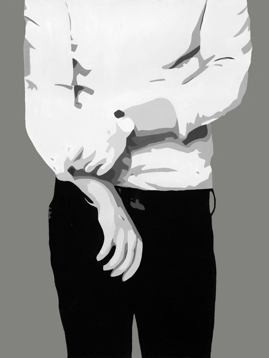\"Mr.right Black And White\" Giant Art 72x54 Wall Art