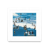 \"Surf's Up\" Matted and Framed White 36x36 Wall Art
