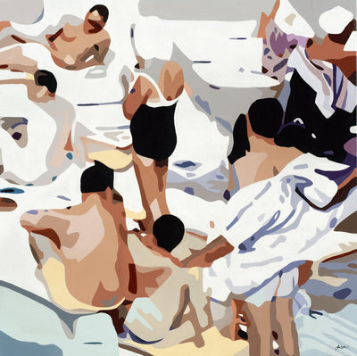 "Tammy & Greg's Pool Party" Giant Art 72x72 Wall Art