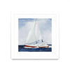\"Chasing The Sun\" Matted and Framed White 30x30 Wall Art