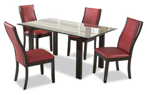 Tyler 5-Piece Dining Package – Red
