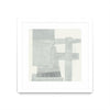 \"Orien\" Matted and Framed White 30x30 Wall Art