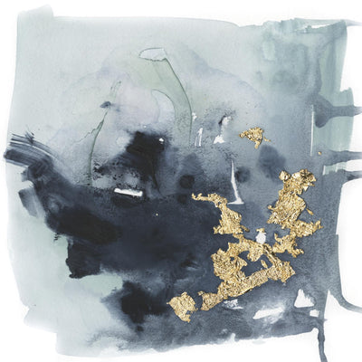 "Cerulean & Gold I" Giant Art 72x72 Wall Art