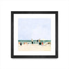 \"Family Vacation I\" Matted and Framed Black 30x30 Wall Art