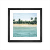 \"Paradis Ii\" Matted and Framed Black 30x30 Wall Art