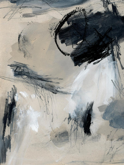 "Scribble Abstract I" Giant Art 72x54 Wall Art