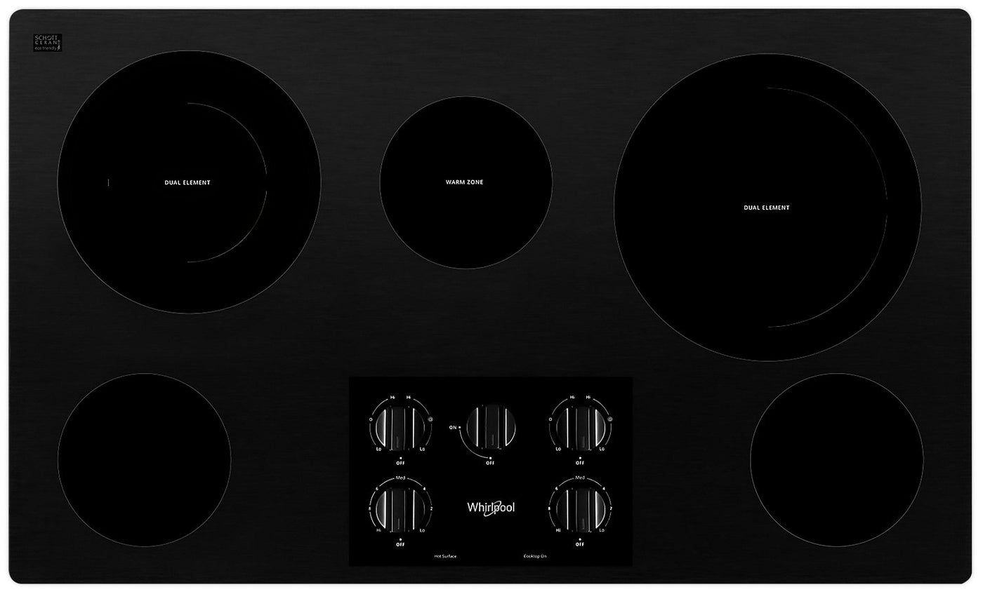 Whirlpool shop glass cooktop