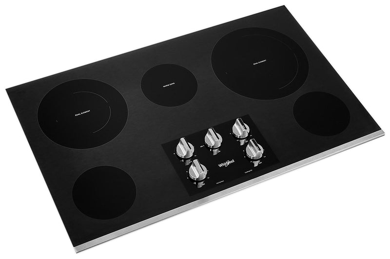 Whirlpool 36\" 5-Element Electric Cooktop - Stainless Steel - WCE77US6HS