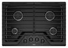 Whirlpool 30-Inch Gas Cooktop with EZ-2-Lift™ Hinged Cast-Iron Grates - WCG55US0HB