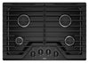 Whirlpool 30-Inch Gas Cooktop with EZ-2-Lift™ Hinged Cast-Iron Grates - WCG55US0HB