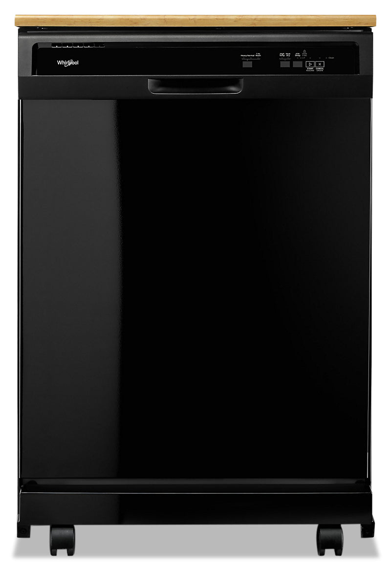 Whirlpool Heavy-Duty Tall-Tub Portable Dishwasher - WDP370PAHB - Dishwasher in Black