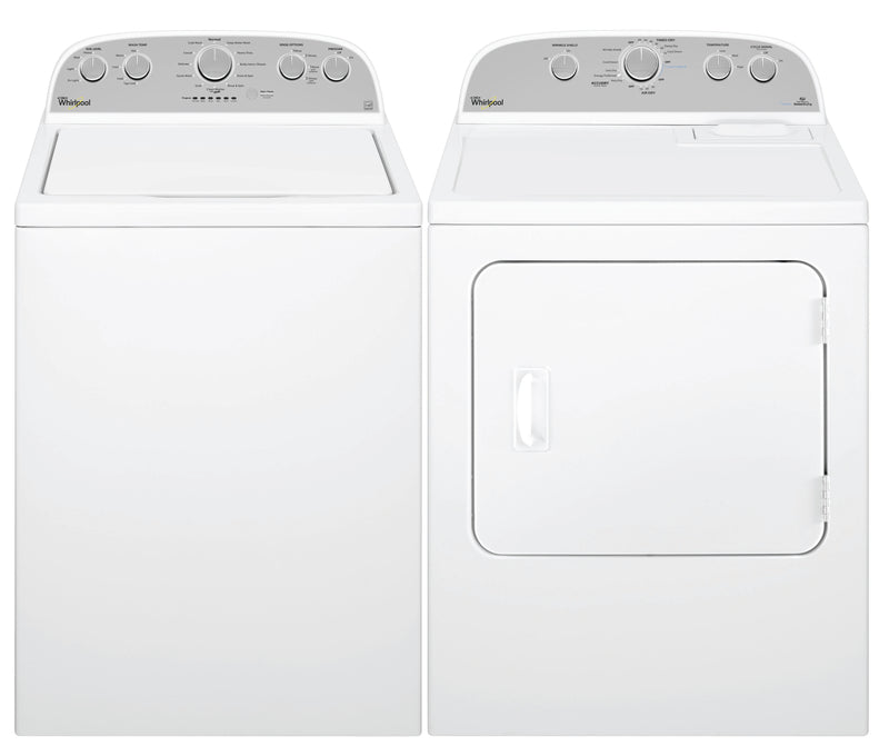 Whirlpool Cabrio® 5.0 Cu. Ft. Top-Load Washer and 7.0 Cu. Ft. Dryer – White