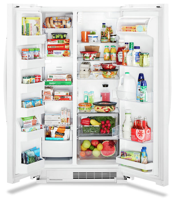 Whirlpool 36\" 25 Cu. Ft. Side-by-Side Refrigerator - White - WRS315SNHW