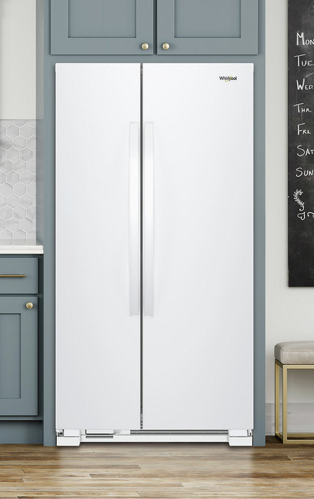 Whirlpool 36\" 25 Cu. Ft. Side-by-Side Refrigerator - White - WRS315SNHW