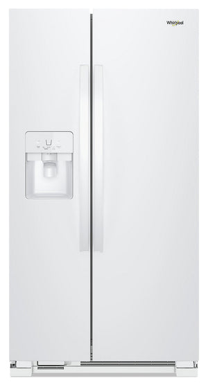 Whirlpool 21 Cu. Ft. Side-by-Side Refrigerator - WRS321SDHW|Réfrigérateur Whirlpool de 21 pi3 à compartiments juxtaposés - WRS321SDHW|WRS321DW
