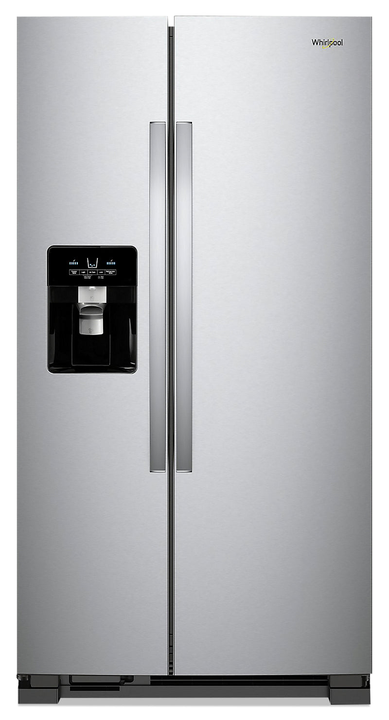 Whirlpool 21 Cu. Ft. Side-by-Side Refrigerator - WRS321SDHZ - Refrigerator in Fingerprint Resistant Stainless Steel