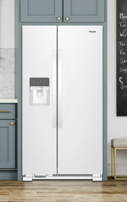 Whirlpool 33\" 21 Cu. Ft. Side-by-Side Refrigerator - White - WRS331SDHW