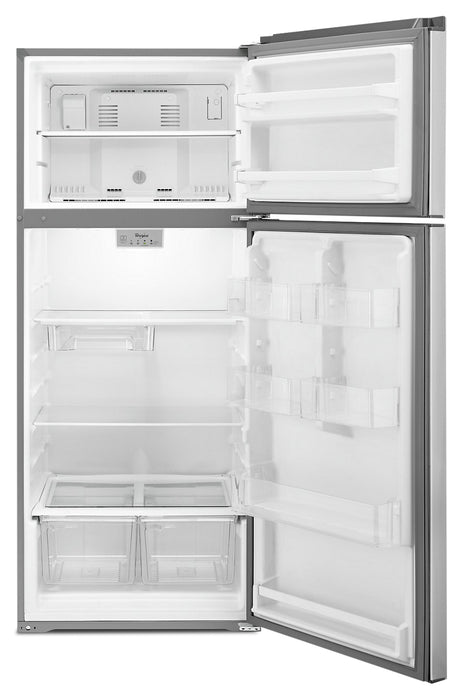 Whirlpool 28\" 18 Cu. Ft. Top-Mount Refrigerator - Stainless Steel - WRT518SZFM