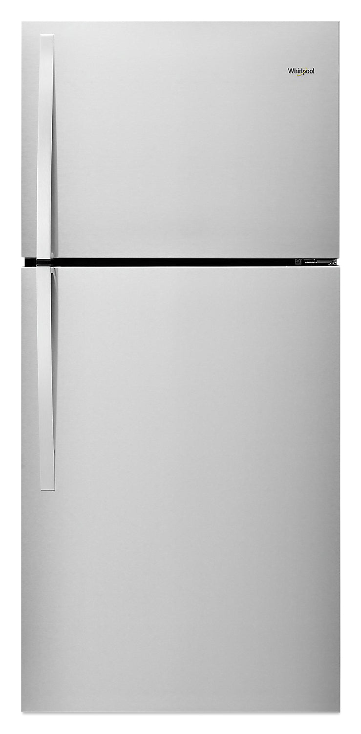 Whirlpool 19.2 Cu. Ft. Top-Freezer Refrigerator with EZ Connect Ice Maker Compatibility - WRT519SZDG - Refrigerator in Fingerprint Resistant Metallic Steel