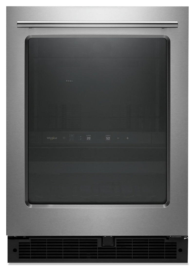 Whirlpool 5.2 Cu. Ft. Under-Counter Beverage Centre - WUB35X24HZ - Refrigerator in Fingerprint Resistant Stainless Steel