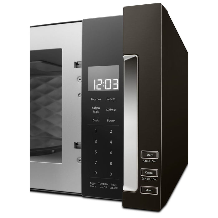 KitchenAid 1.1 Cu. Ft. Slim Over-the-Range Microwave with 950 Watts Cooking - Black Stainless Steel with PrintShield™ Finish - YKMLS311HBS