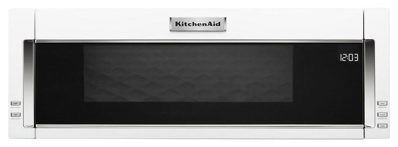 KitchenAid 1.1 Cu. Ft. Low-Profile Microwave Hood Combination – YKMLS311HWH - Over-The-Range Microwave in White