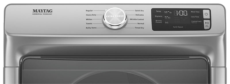 Maytag 7.3 Cu. Ft. Electric Dryer with Steam - Metallic Slate - Stackable - YMED6630HC