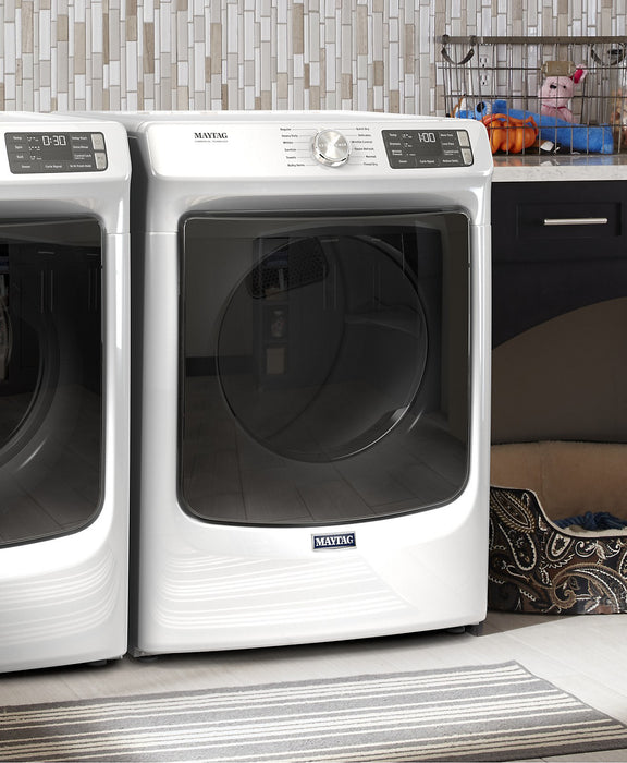 Maytag 7.3 Cu. Ft. Electric Dryer with Steam - White - Stackable - YMED6630HW