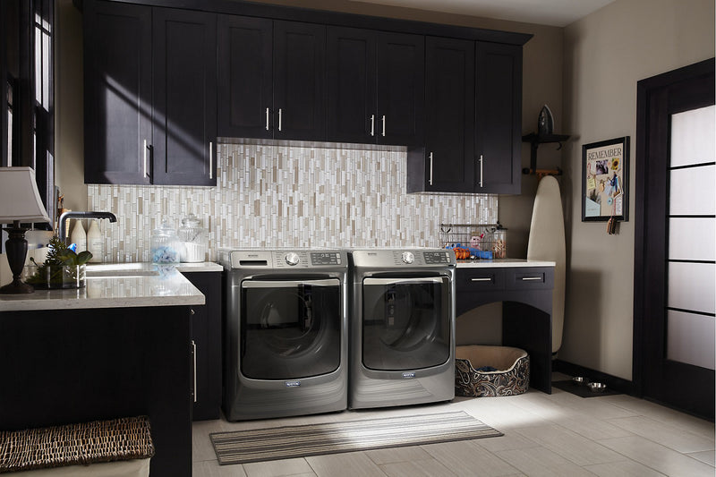 Maytag Front-Load 5.8 Cu. Ft. Smart Washer with Extra Power and 7.3 Cu. Ft. Gas Smart Dryer – Slate