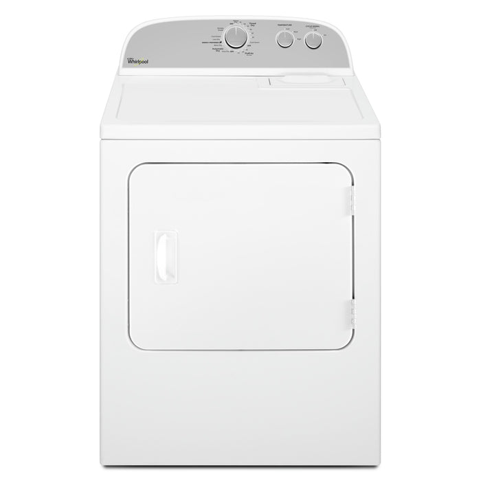 Whirlpool 4.4 Cu. Ft. I.E.C. Top-Load Washer and 7.0 Cu. Ft. Electric Dryer – White