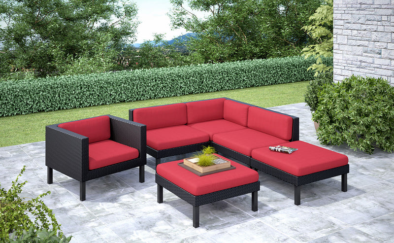 Oakland Armless Patio Chair – Red