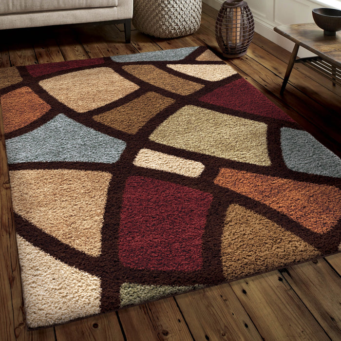 Circle Bloom Area Rug – 7' x 10'