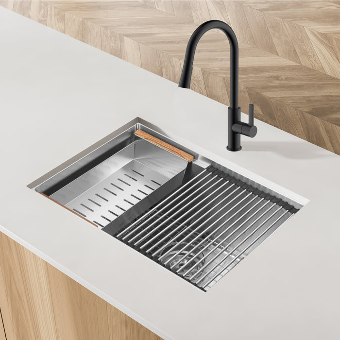 Ancona 25\" Undermount Workstation Kitchen Sink - AN-3370