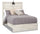 ["Abby Panel Bed with Headboard & Frame, LED, USB, White - Full Size"]
