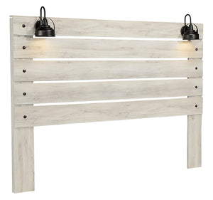Abby King Headboard - White|Tête de lit Abby à panneaux pour très grand lit|ABBYWKPH