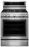 KitchenAid 5.8 Cu. Ft. Gas Convection Range with Warming Drawer - Stainless Steel
