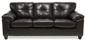 Addison Leath-Aire Sofa - Blackberry