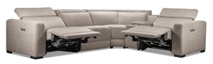 Adelaide 5-Piece Power Reclining Sectional - Grey