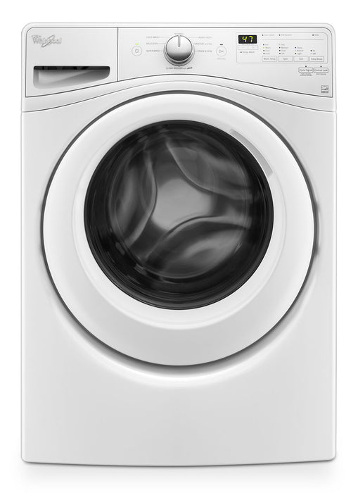 Whirlpool 5.2 Cu. Ft. Front-Load Washer and 7.4 Cu. Ft. Electric Dryer – White