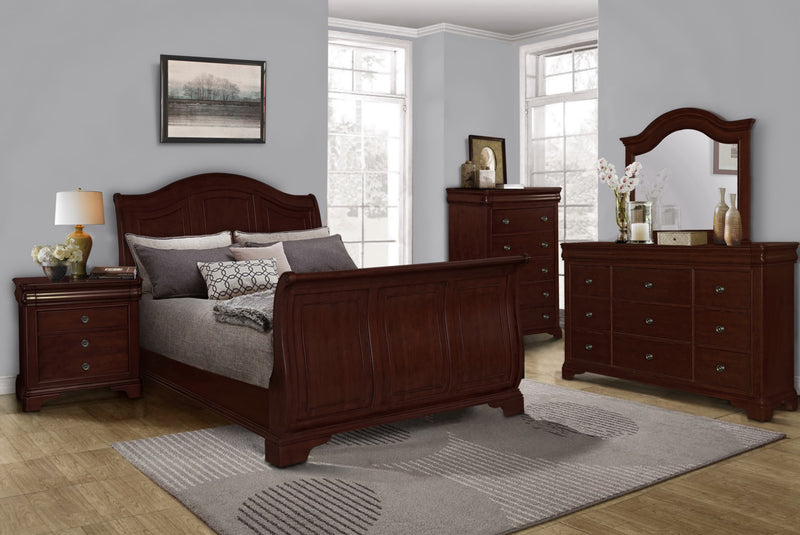 Carmen 7-Piece Queen Bedroom Package – Cherry