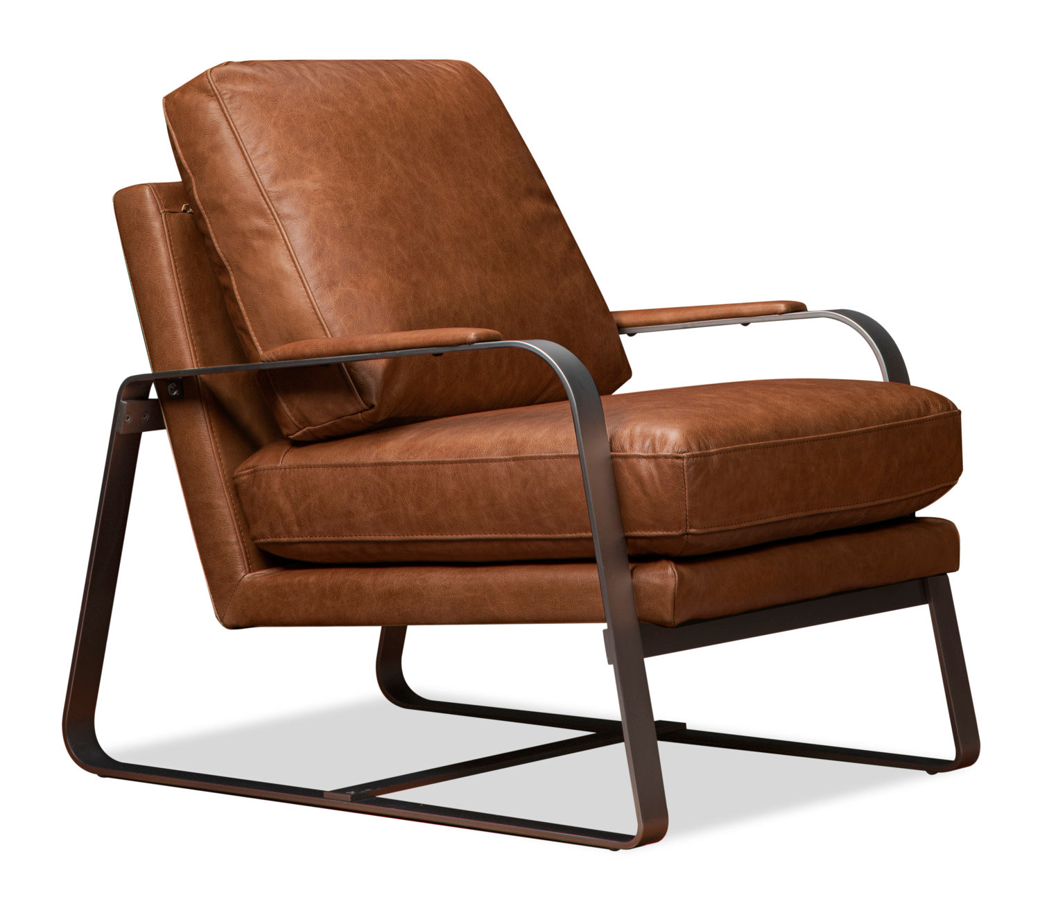 Alix Accent Chair - Camel - The Brick