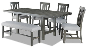 Alto 6-Piece Rectangular Dining Table Package