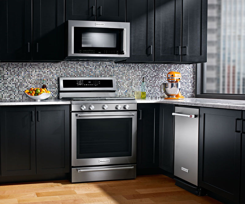 KitchenAid 5.8 Cu. Ft. Gas Convection Range with Warming Drawer - Stainless Steel