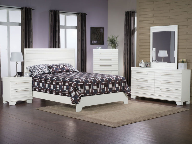 Olivia 8-Piece Queen Bedroom Package – White